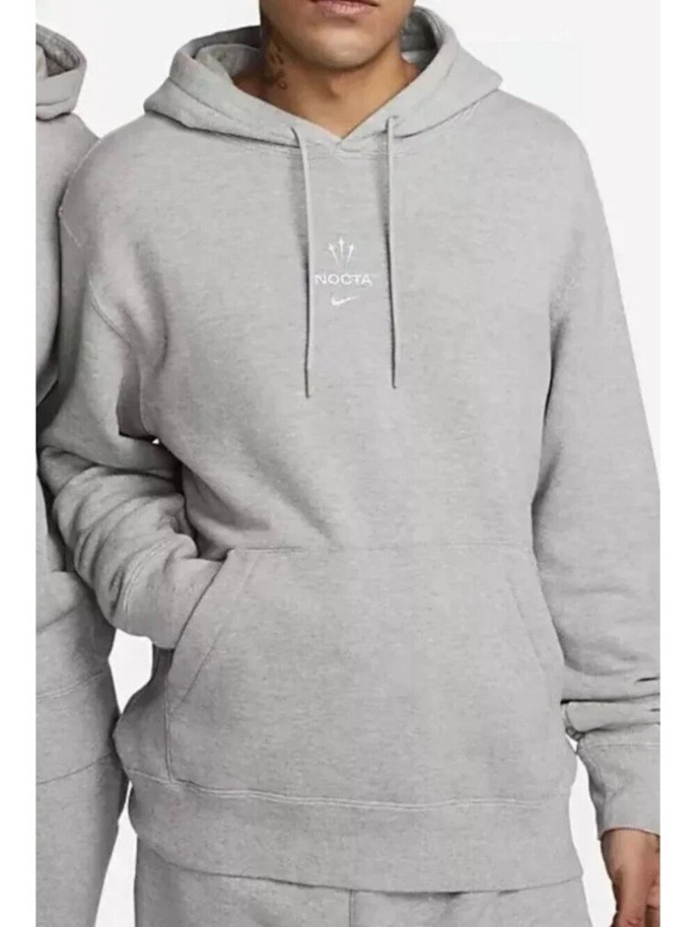 Nike NOCTA Dark Grey Basketball Hoodie Sweater Drake DX2837-063 Size XS